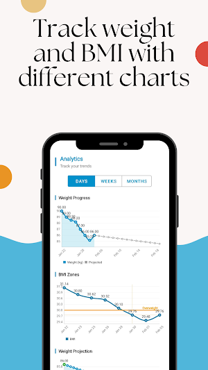 Simple Weight and BMI Tracker Screenshot 2