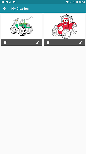 farm tractor : coloring Screenshot 0