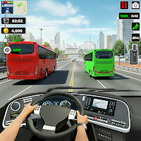 Highway Coach Bus Driving Game