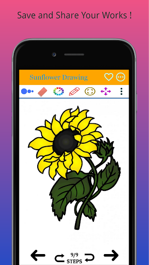 How to Draw Flowers Step by Step | Easy Drawing Screenshot 2