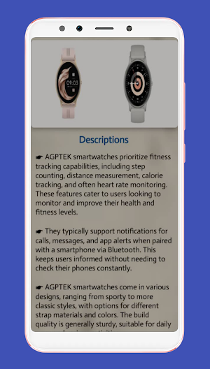 agptek smartwatch guide Screenshot 1