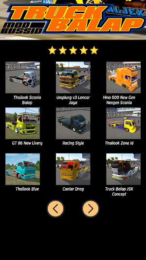 Mod Bussid Truck Balap Screenshot 2