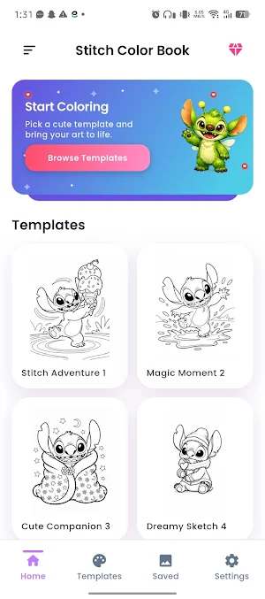 Stitch Coloring Book Screenshot 1