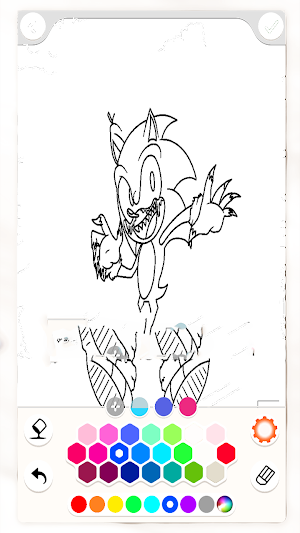 Scary Soniic.EXE Coloring Book Screenshot 3