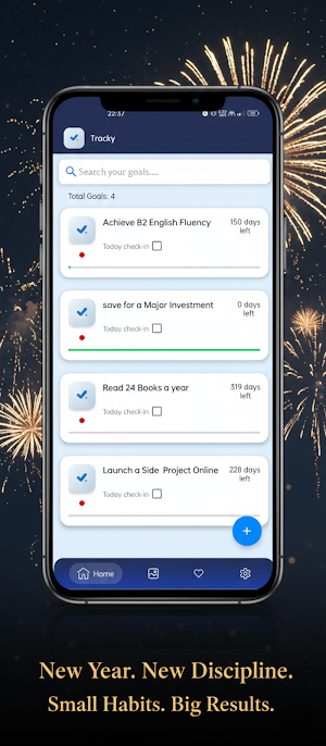 Goals Tracker & daily progress Screenshot 2