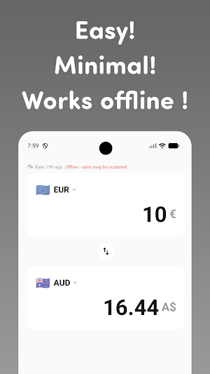 Minimal Currency Converter Screenshot 0