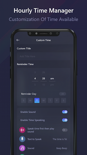 Hourly Chime: Time Manager Screenshot 2