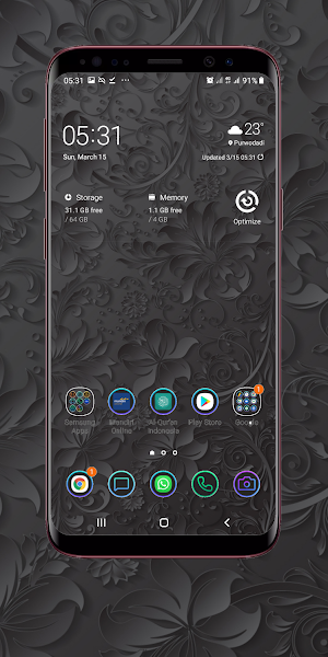 Gray Wallpaper Screenshot 0
