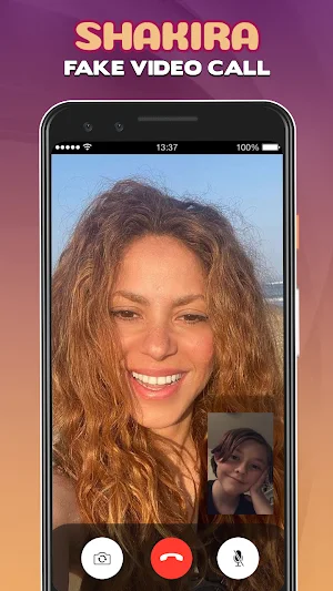Chamada falsa de Shakira Screenshot 0