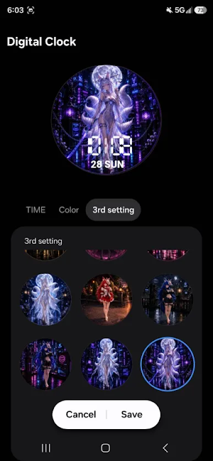 GR Cat Girls Watchfaces Screenshot 0