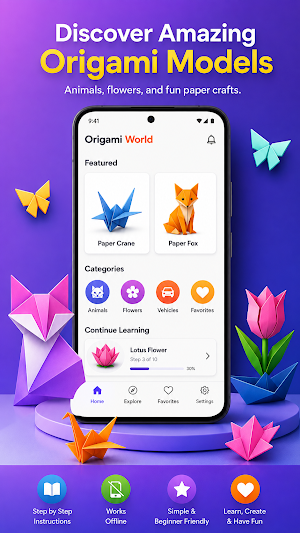 Origami World: Learn & Play Screenshot 3
