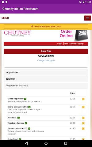 Chutney Indian Restaurant Screenshot 3