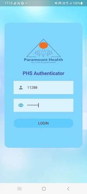 PHS Authenticator Screenshot 2
