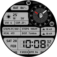 Retro Digital Watch Face