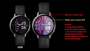 Colorful Fluorescent Wear OS Screenshot 0