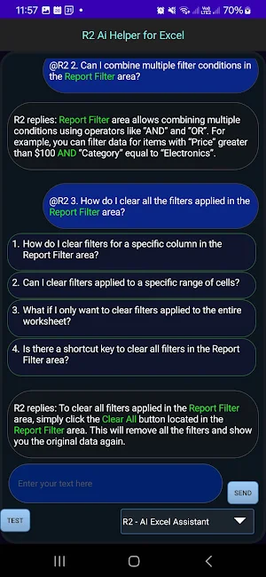 R2 Ai Assistant for Excel Screenshot 1