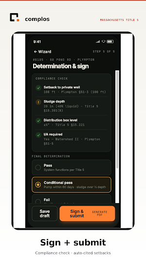 Complos: Septic Compliance Screenshot 3