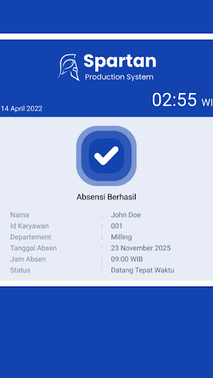 Absensi Spartan Blue Screenshot 2