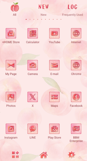 Juicy Peaches Theme +HOME Screenshot 2