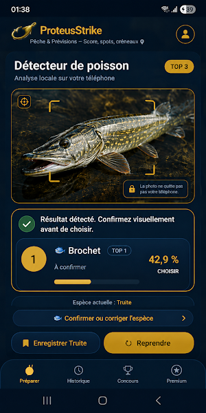 ProteusStrike – Pêche & Spots Screenshot 0