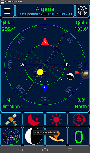 Qibla (Qibla direction & prayer times) Screenshot 0
