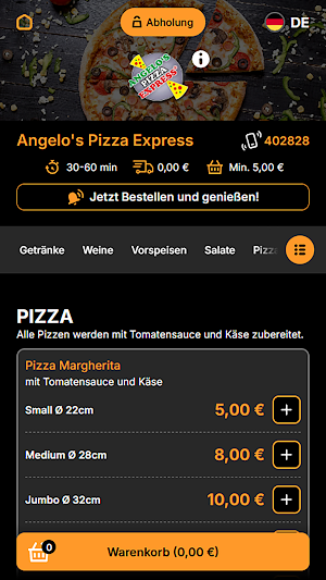 Angelos Pizza Express Rheda Screenshot 2
