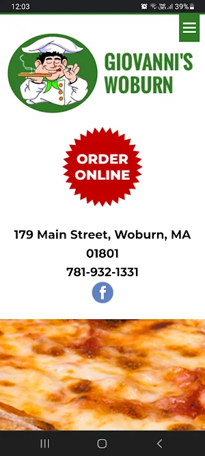 Giovanni's Woburn Screenshot 2
