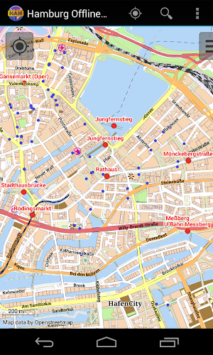 Hamburg Offline City Map Screenshot 0
