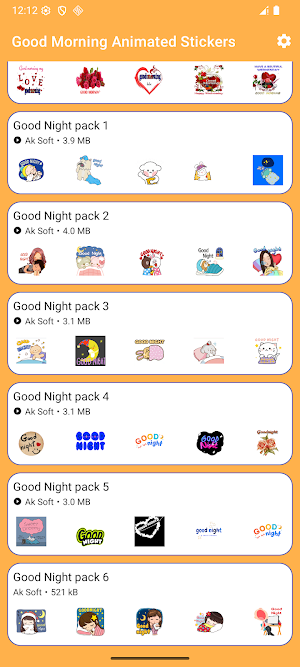 Good Morning Animated Stickers Screenshot 1