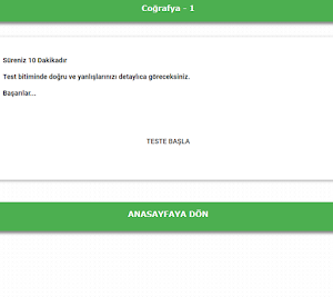 Açık Lise Test Çöz Çıkmış Sorular Screenshot 1
