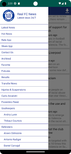 Real Madrid Latest News Screenshot 1