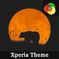 Orange moon | Xperia™Theme  + icons