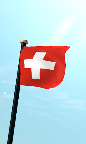Switzerland Flag 3D Wallpaper Screenshot 0