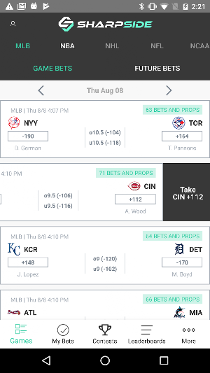 SharpSide - The Sports Betting Community Screenshot 2