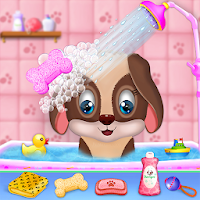 Cute Puppy Pet Care & Dress Up Game
