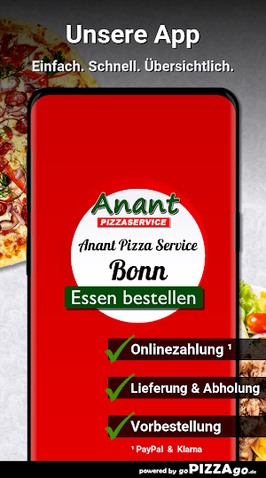 Anant Pizza Service Bonn Screenshot 0