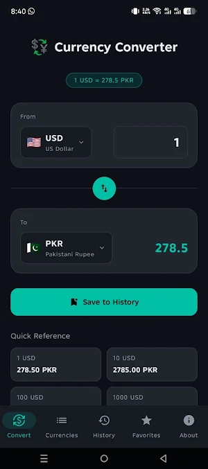 Currency Converter: Live Screenshot 2