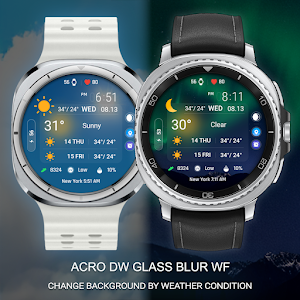 ACRO DW Glass Blur Watchface Screenshot 0