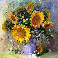 Sunflowers and still lifes