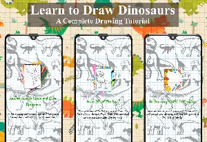 Learn How to Draw Dinosaurs Screenshot 0