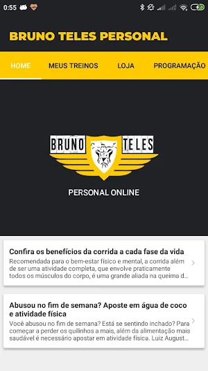 Bruno Teles Personal online Screenshot 1