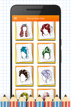 Learn How to Draw : Paint Hairstyles friendly app Screenshot 1