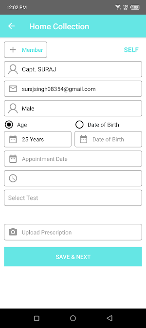 My Labs Diagnostics Screenshot 1