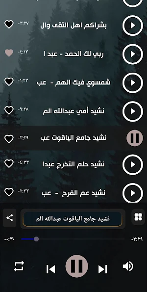 اناشيد عبدالله المهداوي بدونت Screenshot 1