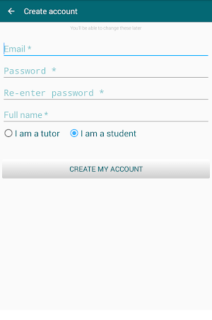 Tutor Finder Screenshot 1