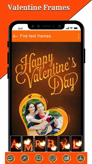 Fire Text Photo Frame – New Fire Photo Editor 2020 Screenshot 1