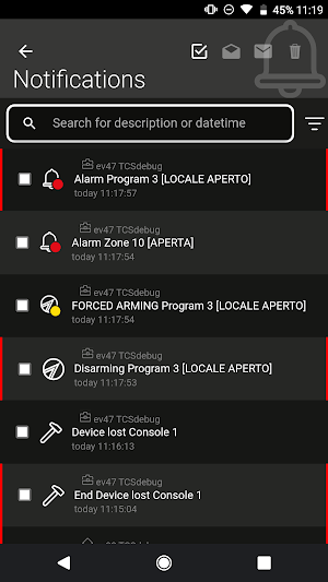 Tecnoalarm evolution Screenshot 0