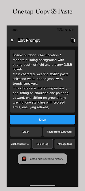 PromptClaw: Prompt Manager Screenshot 2