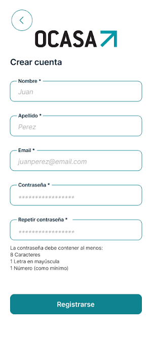 OCASA Mobile Screenshot 2