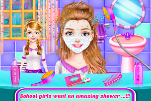 Twins Sisters Girls School First Day at Classroom Screenshot 2
